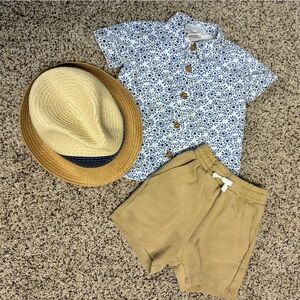 Tommy Bahama shirt/shorts/straw hat set